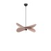 9061121 Висечка светилка LUVE 1xE27 Mocha Linen Black Metal Base Nova Luce